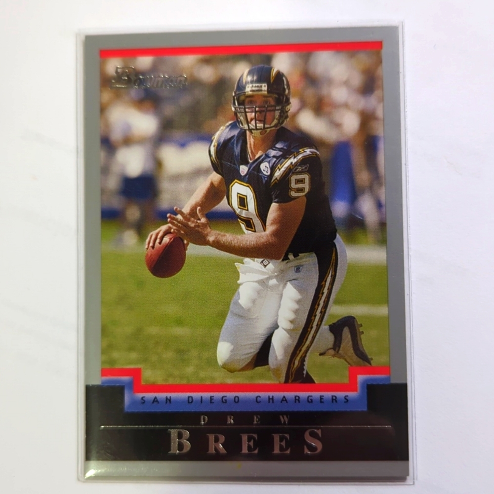 DREW BREES 2004 Bowman Card #73 New Orleans Saints Chargers Football QB NM GQ